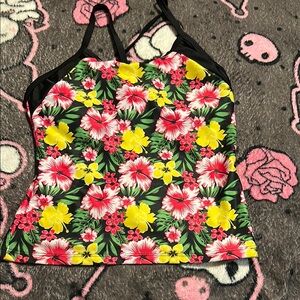 Bobbie Brooks Floral Camisole - Black, Red, Yellow